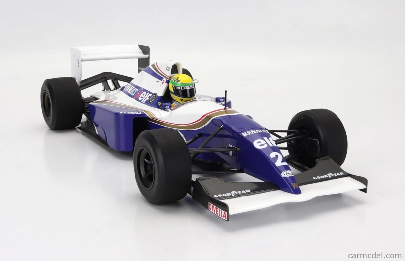 Minichamps Williams F1  Fw16 Team Rothmans Renault N 2 San Marino Gp Dirty Version 1994 Ayrton Senna 1:12 Modrá Bílá