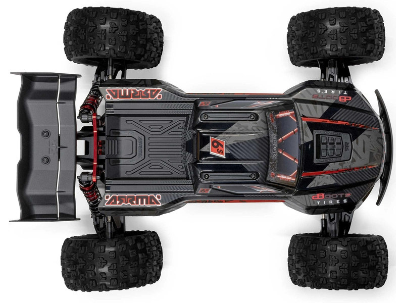 RC auto Arrma Kraton 6S BLX V6 1:8 4WD Extreme Bash RTR, čierne