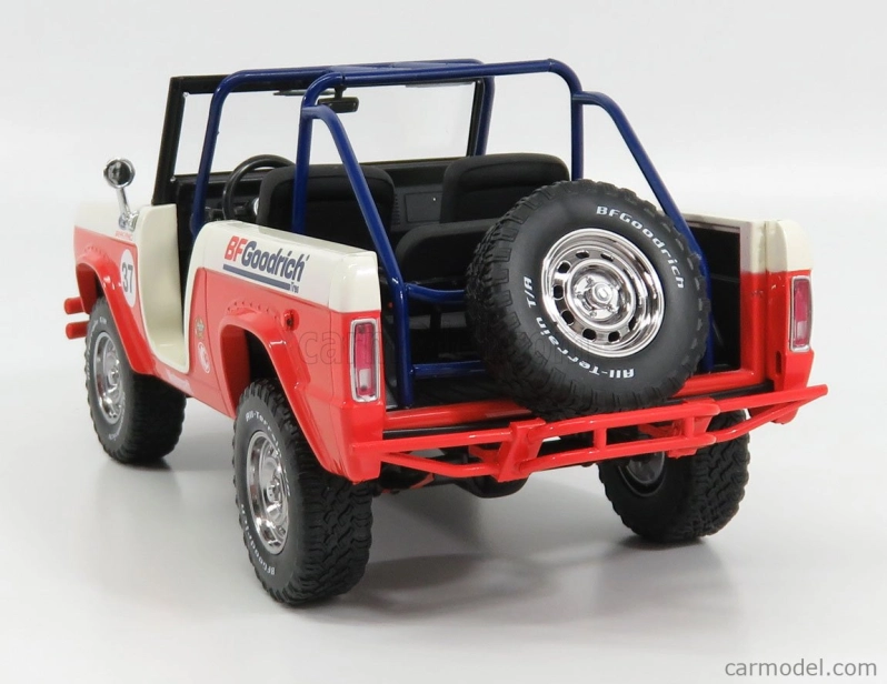 Greenlight Ford usa Bronco Open N 37 Bfgoodrich 1966 1:18 Červená Bílá Černá