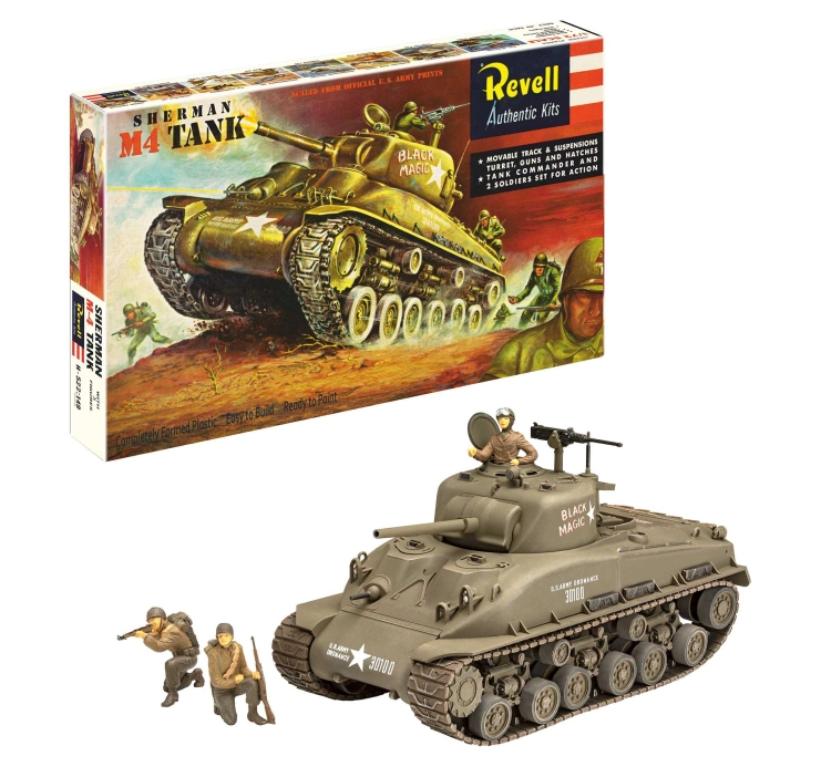Plastic ModelKit tank 03369 - M4 Sherman - 75 Years Plastic Modelbuilding (1:40)