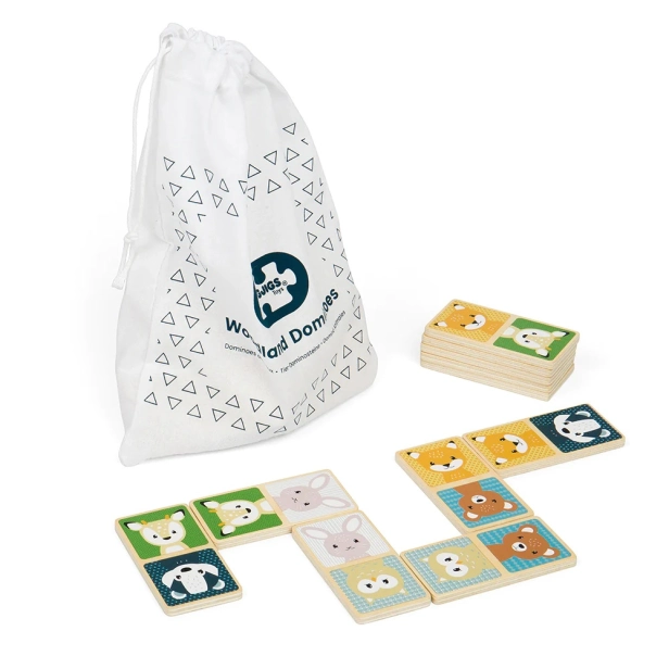 Bigjigs Toys Domino lesné zvieratá