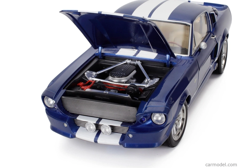 Kk-scale Ford usa Mustang Shelby Gt500 Eleanor Coupe 1967 1:12 Blue White