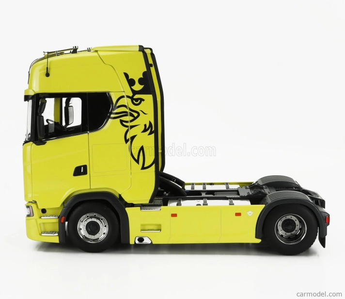 Nzg Scania S730 V8 Tractor Truck 2-assi With Vabis Logo 2017 1:18 Žlutá