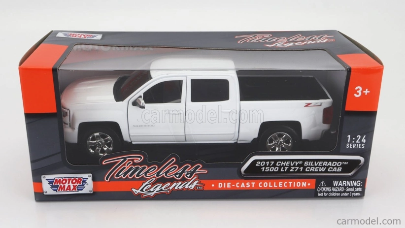 Motor-max Chevrolet Silverado 1500 Lt-z71 Crew Cab Pick-up 2017 1:27 Bílá