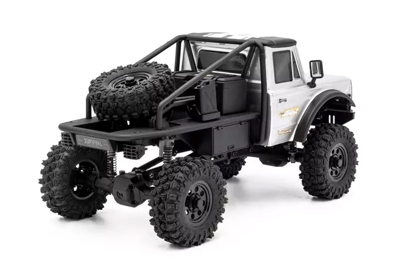 RTR HOBBYTECH CRX18 Truck Trial 1/18, 4wd, Honcho verzia – strieborný