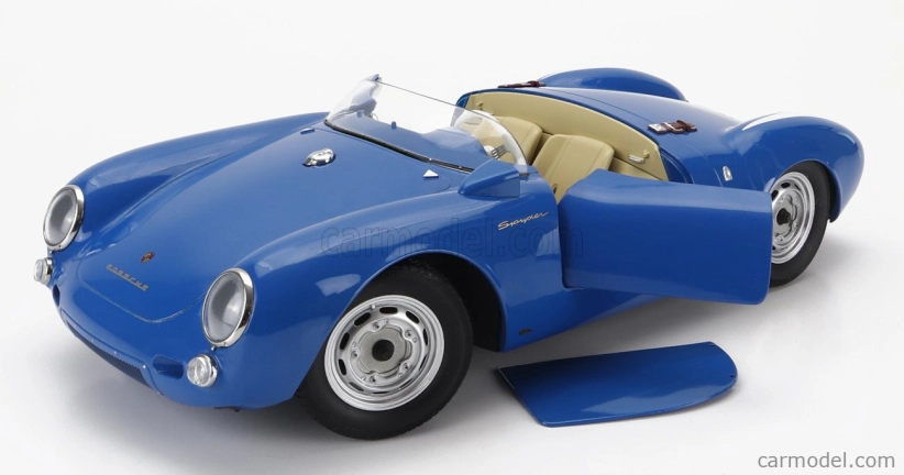 Porsche 550a Spider 1956 v mierke 1:12 modrá
