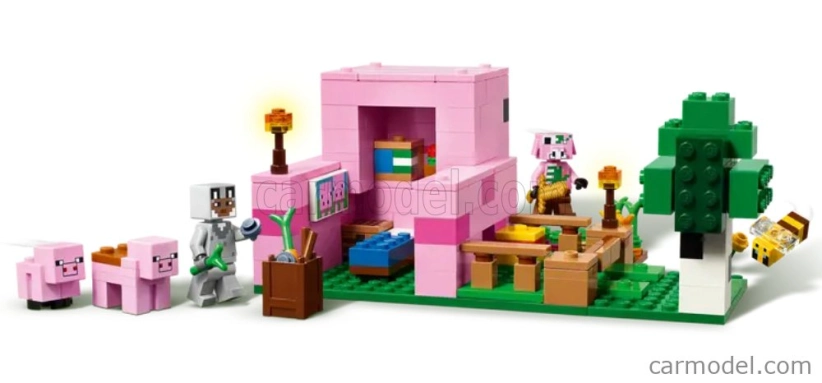 Lego Accessories Lego Minecraft - The Baby Pig House - 238 Pezzi - 238 Pcs Různé