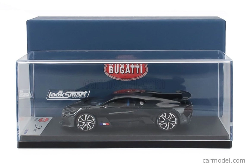 Looksmart Bugatti Divo 2020 1:43 Modrý Karbonový Lesklý