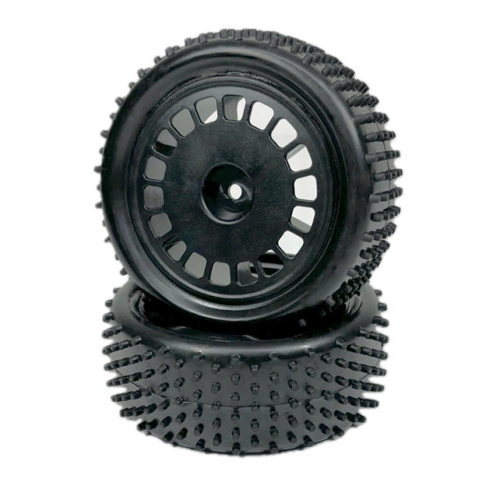Absima buggy pneu Mini Pin vrátane disku 1:10 predné, čierne, 2 ks