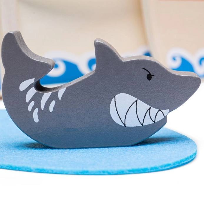 Bigjigs Toys Pirátská loď s piráty - poškozený obal