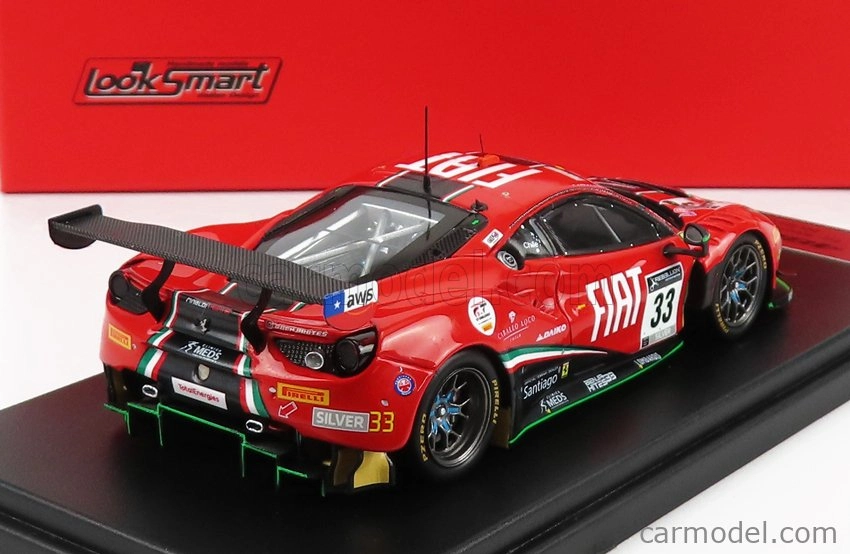Looksmart Ferrari 488 Gt3 Evo Team Rinaldi Racing N 33 1:43, červená