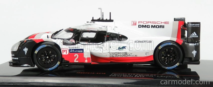 Ixo-models Porsche 919 Hybrid 2.0l Turbo V4 Team Porsche N 2 Winner 24h Le Mans 2017 T.bernhard - E.bamber - B.hartley 1:43 Biela červená čierna