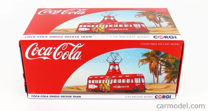 Corgi Blackpool Decker Single Tram Bus Coca-cola Coke Side Of The Life 1937 1:76 červená biela