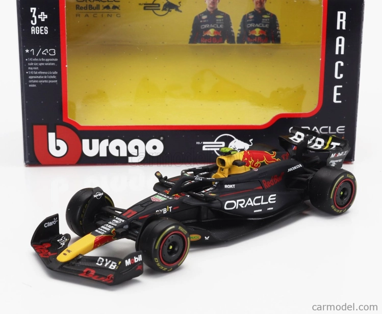 Bburago Red bull F1 Rb20 Team Oracle Red Bull Racing N 11 Season 2024 Sergio Perez 1:43 modrá žltá červená
