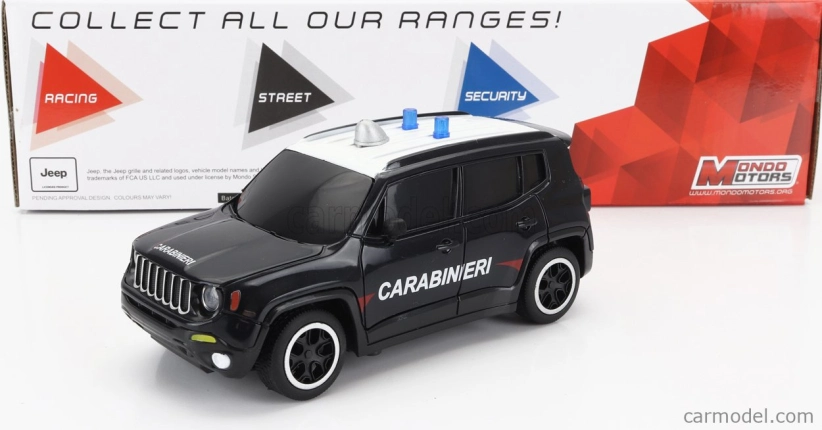 Mondomotors Jeep Renegade Carabinieri 2017 1:24 Modrá
