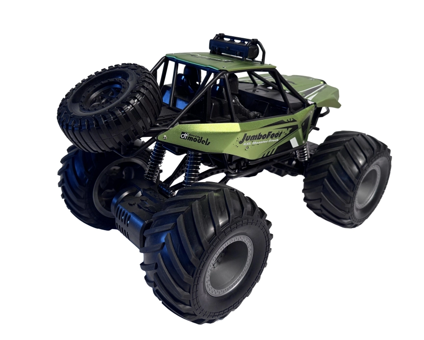 DF JUMBO FOOT V2 Off Road 1:10 RTR, zelená, LED světla, zvuky