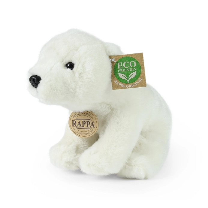 Rappa Plyšový ľadový medveď sediaci 20 cm ECO-FRIENDLY