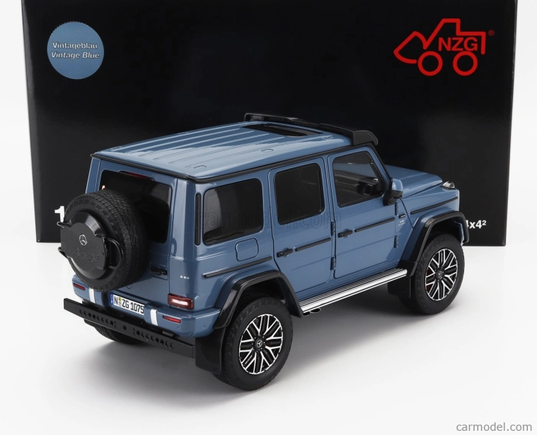 Nzg Mercedes benz G-class G63 4x4 Amg 2023 1:18 Vintage Blue