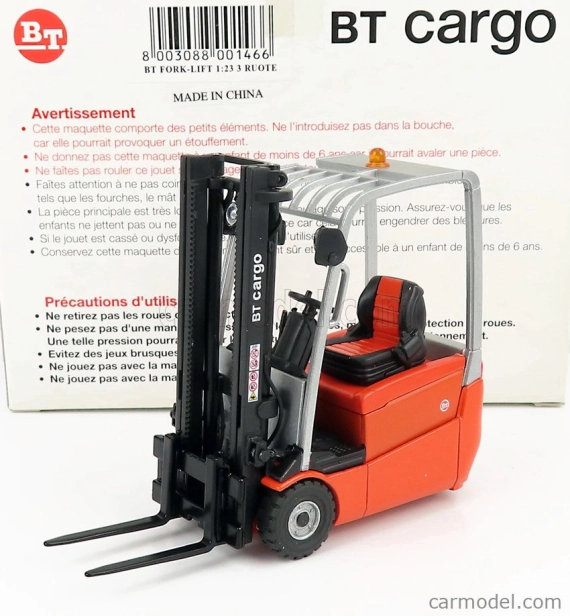 Ros-model Bt cargo B316 Carrello Elevatore Verticale - Vertical Order Picker 3 Wheels 1:23 Černá Oranžová