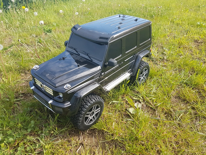 RC auto Traxxas TRX-4 Mercedes G500 1:10 s LED osvětlením TQi, modrá