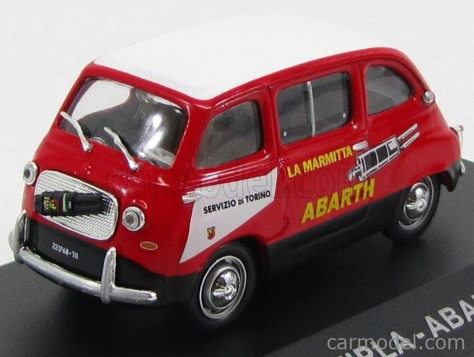 Edicola Fiat 750 Multipla La Marmitta Abarth 1960 1:43 Červená Bílá Černá