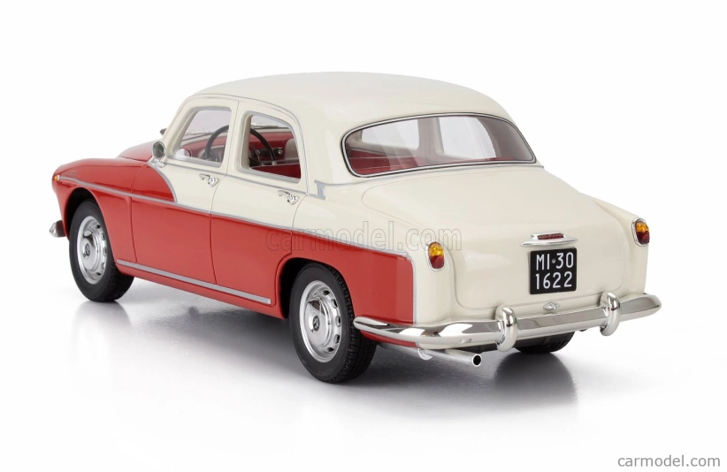 Modely v mierke Alfa romeo 1900 Super Berlina 1958 1:18 Červená Biela