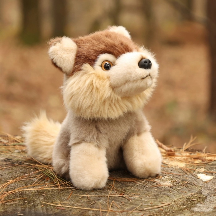 Rappa Plyšový vlk sediaci 16 cm ECO-FRIENDLY