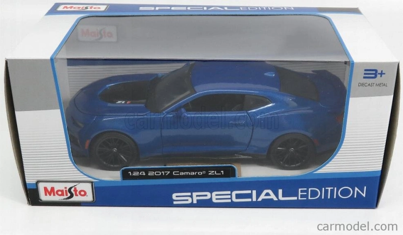 Maisto Chevrolet Camaro Zl1 Coupe 2017 1:24 Blue Met