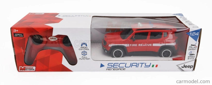 Mondomotors Jeep Renegade Fire Engine 2017 1:24 červená biela