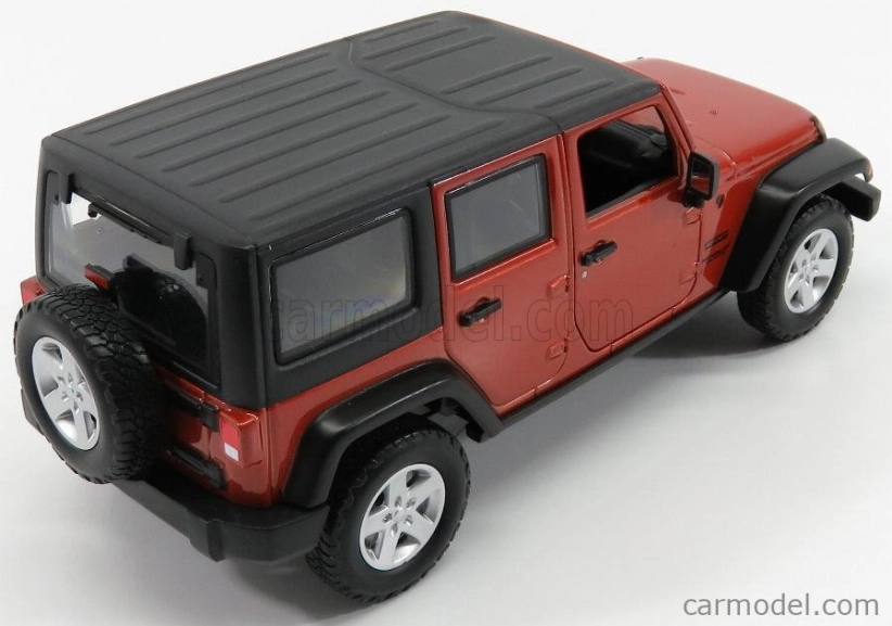 Maisto Jeep Wrangler Unlimited 2015 1:24 medená s čiernou