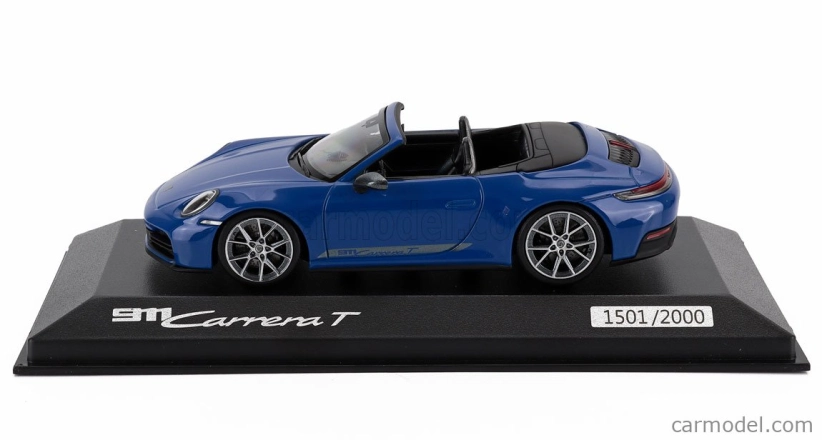 Minichamps Porsche 911 992-2 Carrera T Cabriolet Open 2024 1:43 Blue