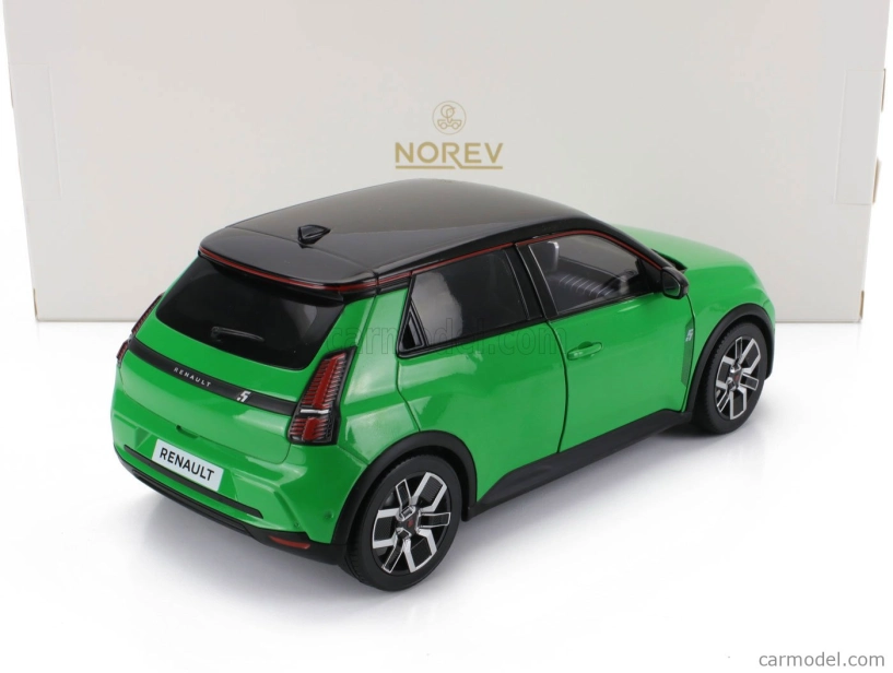 Norev Renault R5 E-tech 2024 1:18 Pop Zelená Černá