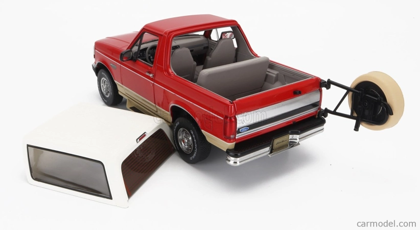 Greenlight Ford usa Bronco 1994 - Eddie Bauer Edition 1:18 Červená Zlatá Bílá