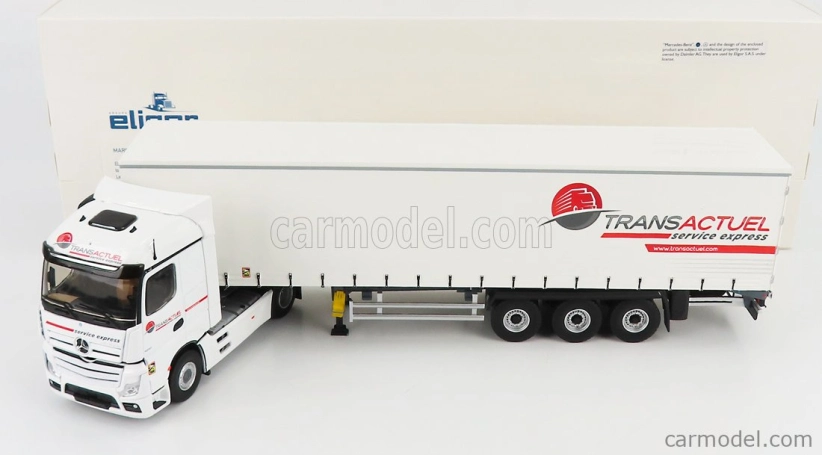 Eligor Mercedes benz Actros 5 1851 Truck Telonato Transactuel Transports 2018 1:43 Biela