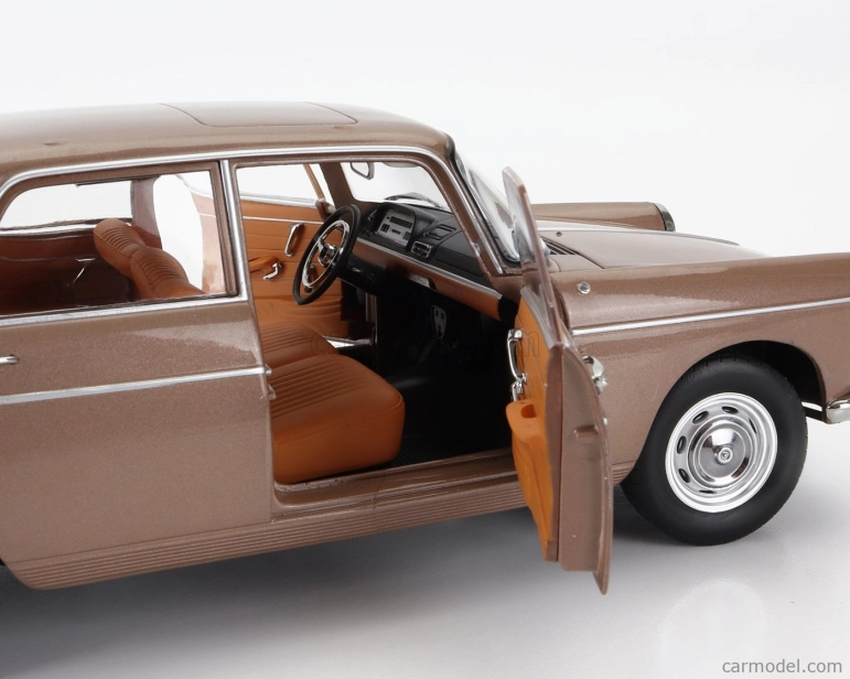 Norev Peugeot 404 With Caravan Roulotte Henon 1965 1:18 Brown Met