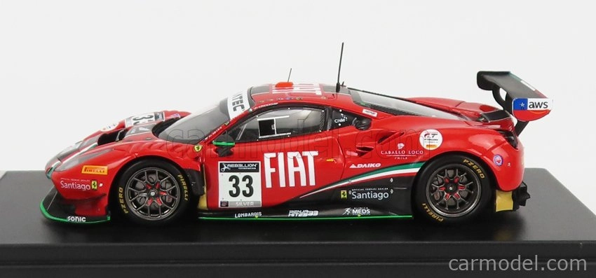Looksmart Ferrari 488 Gt3 Evo Team Rinaldi Racing N 33 1:43, červená