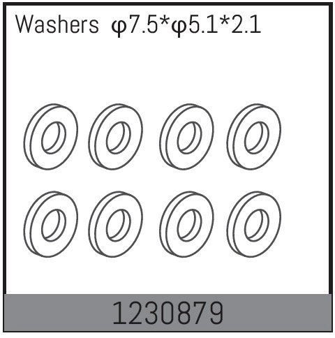 1230879 - Rear Wheel Shaft Washers (10)
