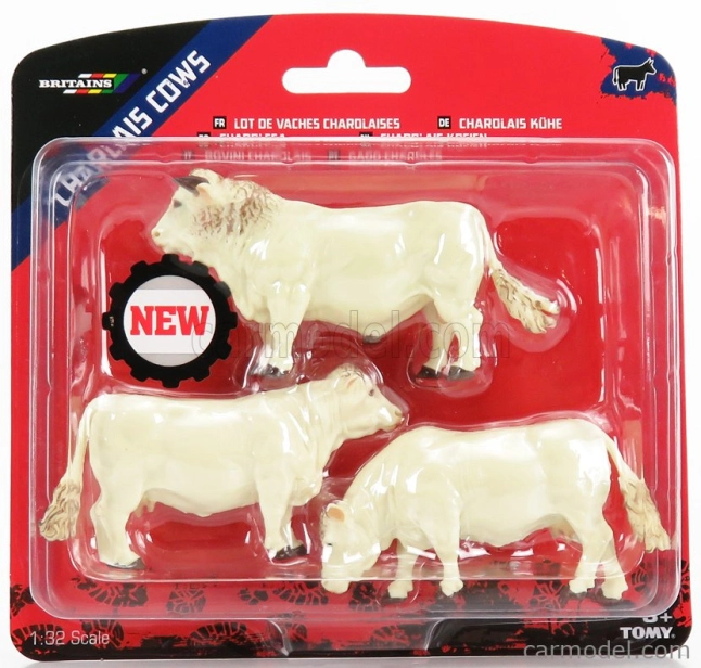 Britains Accessories Cattle - Bovini 1:32 Bílá