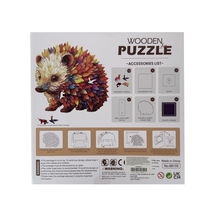 2Kids Toys Dřevěné puzzle Ježek