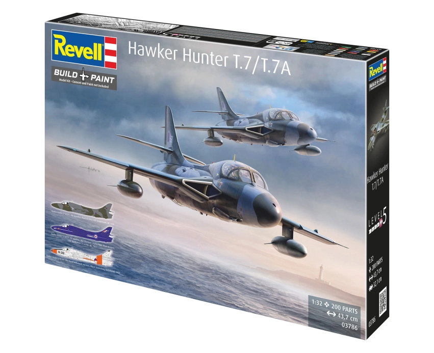 Plastic ModelKit lietadlo 03786 - Hawker Hunter T.7/T.7A (1:32)