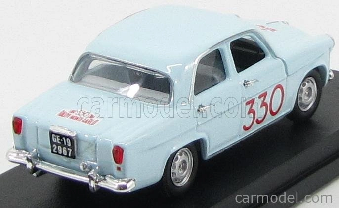 Rio-models Alfa romeo Giulietta Ti N 330 Rally Montecarlo 1964 Pinasco - Sanfilippo 1:43 Svetlo modrá