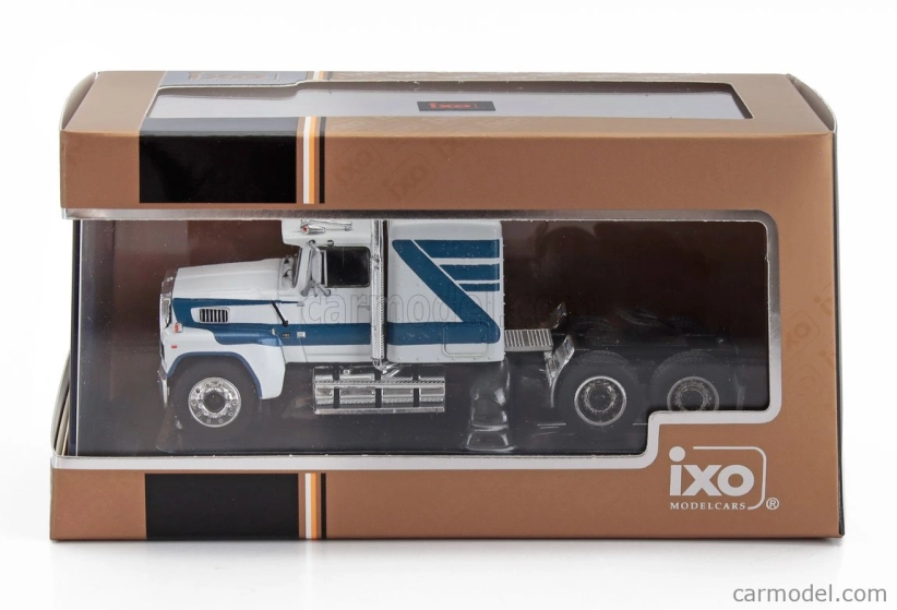Ixo-models Ford Ltl 9000 Tractor Truck 3-assi 1978 1:64 Bílá Modrá