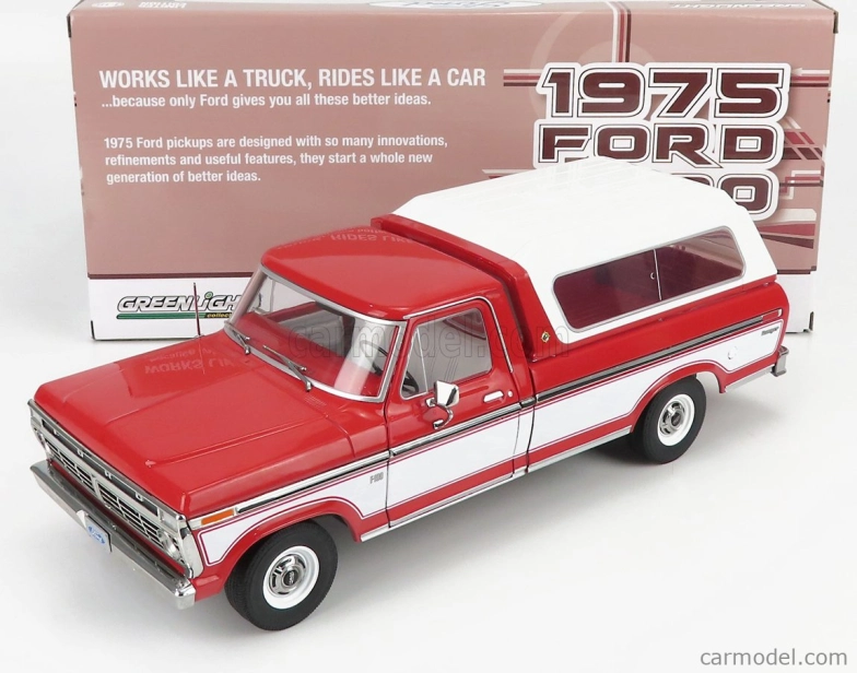 Greenlight Ford usa F-100 Pick-up 1956 Closed 1975 1:18, červená