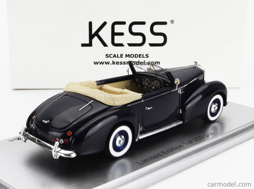 Kess-model Bentley Mkvi Drophead Coupe Graber Cabriolet Open 1948 1:43 Modrá
