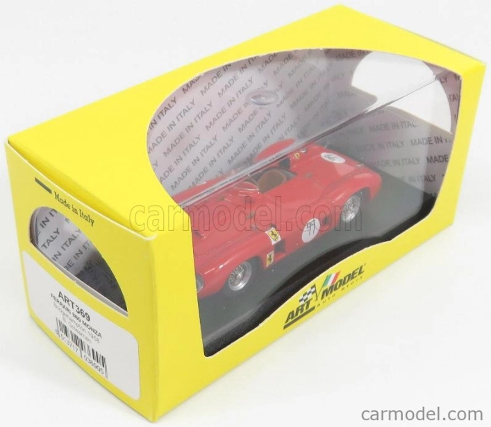 Art-model Ferrari 860 Monza N 11 2nd Bridgehampton 1958 B.grossman 1:43 Červená strieborná