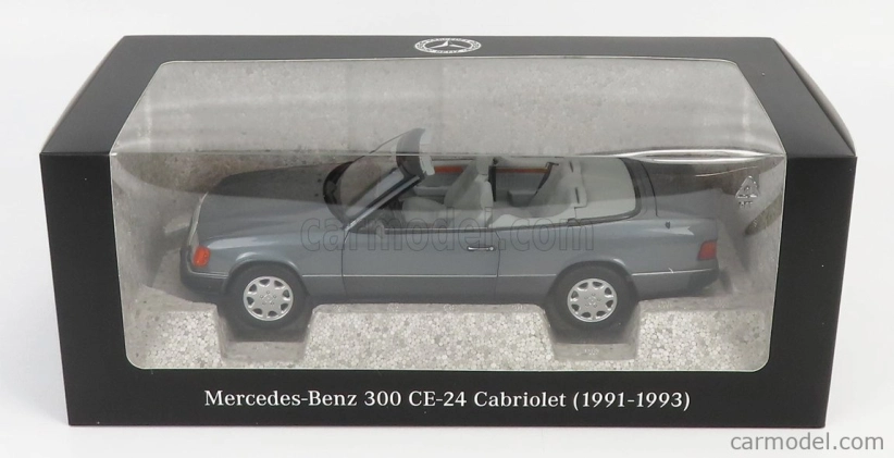 Norev Mercedes benz E-class 300ce 24v (a124) Cabriolet Open 1991 1:18 Grey Met
