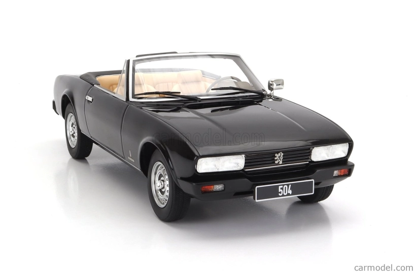 Cult-scale models Peugeot 504 Cabriolet Open 1983 1:18 Black