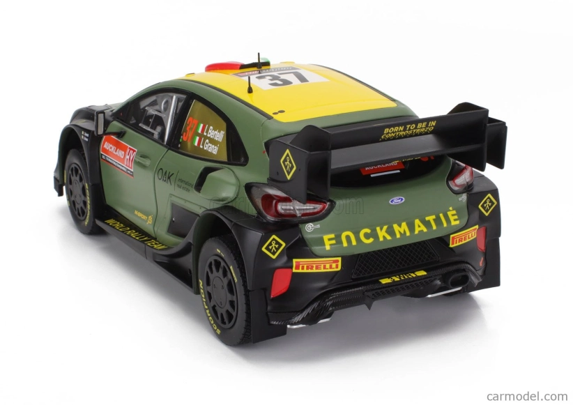 Solido Ford england Puma Rally1 Team Ford World Rally M-sport N 7 Rally New Zealand 2022 Lorenzo Bertelli - Lorenzo Granai 1:18 Zelená čierna