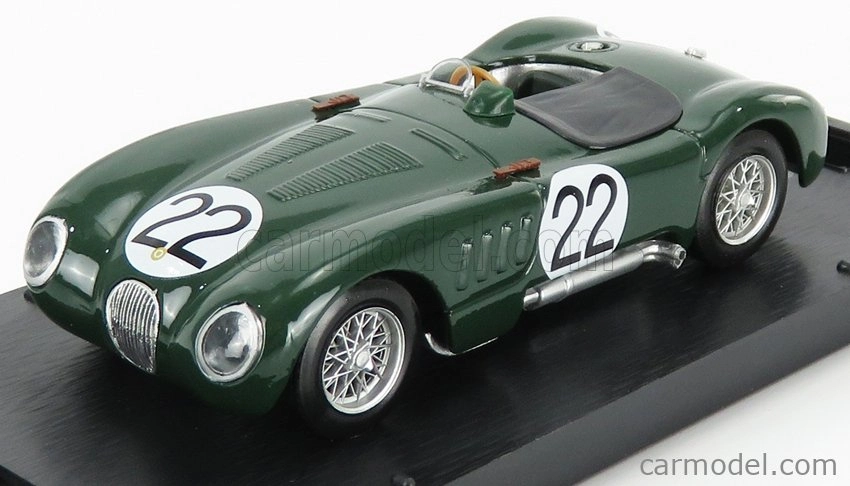 Brumm Jaguar C-type Xk-120c 3.4l S6 Team Jaguar Cars Ltd N 22 1:43, zelená