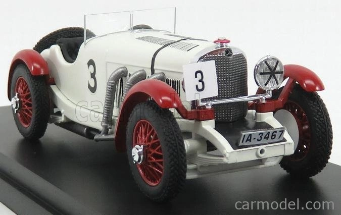 Rio-models Mercedes benz Ssk N 3 Winner Irish Gp 1930 R.caracciola 1:43 Bílé Bordeaux
